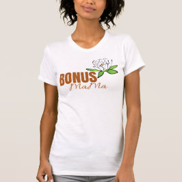 Blodgivning med Kärlek - Cute Blommigt Bonus Mamma T Shirt