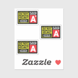 Blodgrupp A Klistermärken