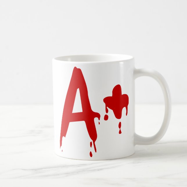 Blodgrupp A+ Positive #Horror Hospital Kaffemugg (Höger)