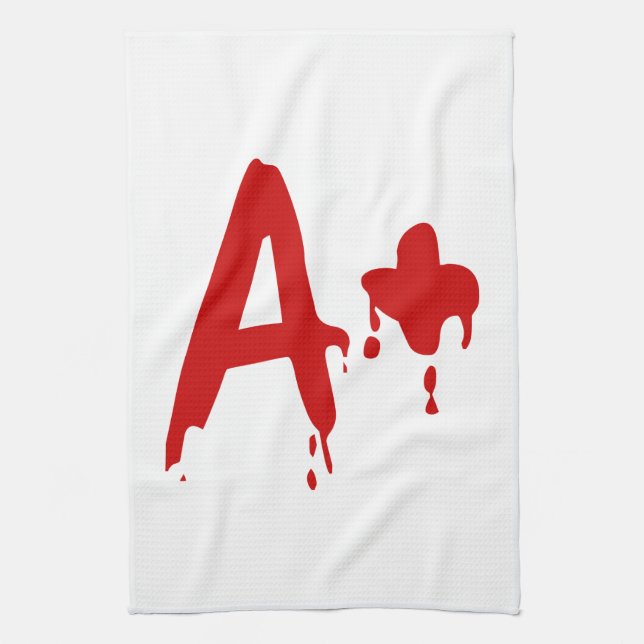 Blodgrupp A+ Positive #Horror Hospital Kökshandduk (Vertikal)