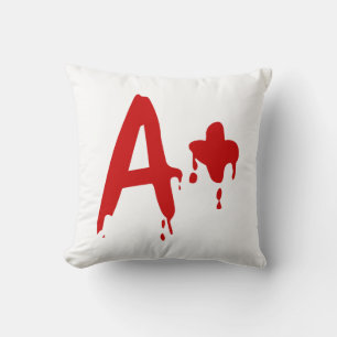 Blodgrupp A+ Positive #Horror Hospital Kudde