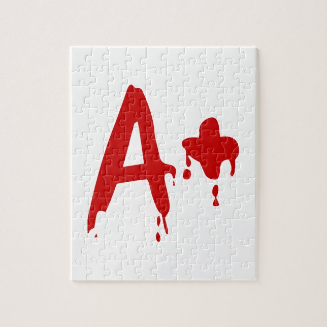 Blodgrupp A+ Positive #Horror Hospital Pussel (Vertikal)