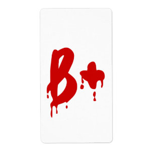 Blodgrupp B+ Positiv #Horror Hospital Fraktsedel