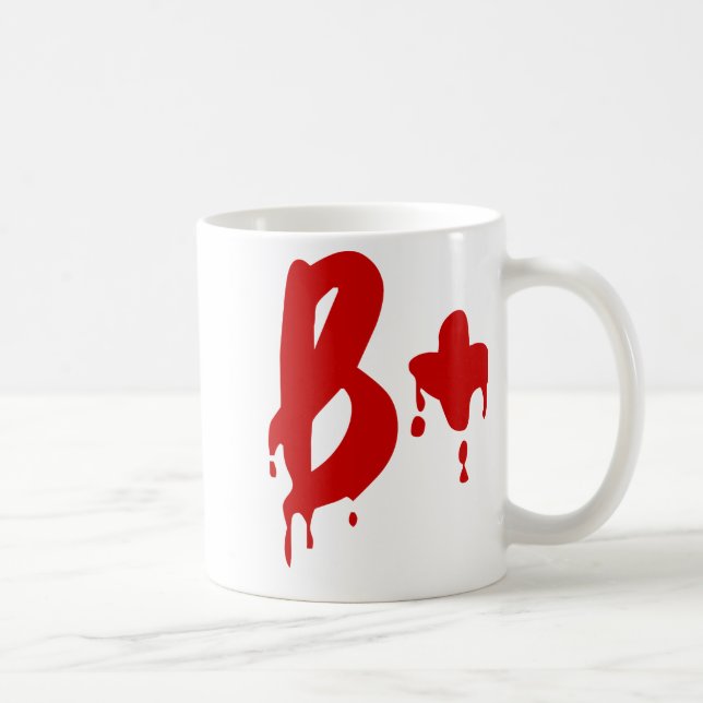 Blodgrupp B+ Positiv #Horror Hospital Kaffemugg (Höger)