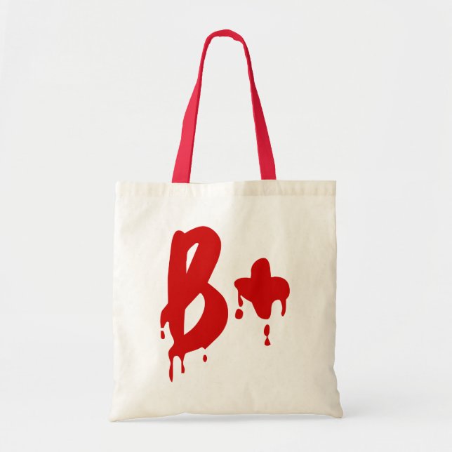 Blodgrupp B+ Positiv #Horror Hospital Tygkasse (Framsidan)