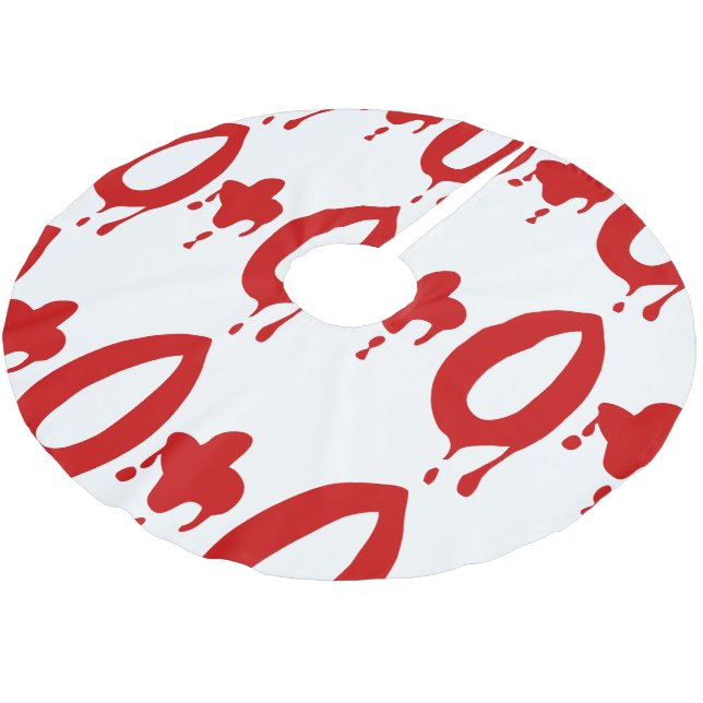 Blodgrupp O+ Positiv #Skräckhospital Julgransmatta Borstad Polyester (Vinklad)