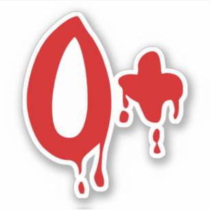 Blodgruppnolla+ Realitet#Horrorsjukhus Klistermärken
