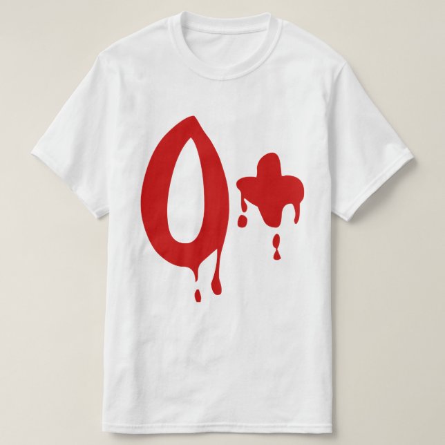 Blodgruppnolla+ Realitet#Horrorsjukhus T-shirt (Design framsida)