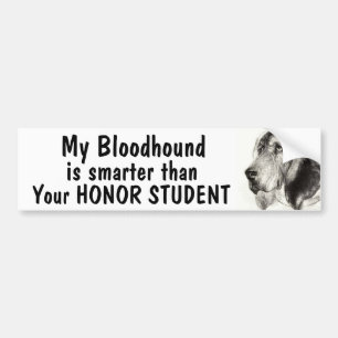 Blodhund är smartare än din hedersstudent bildekal