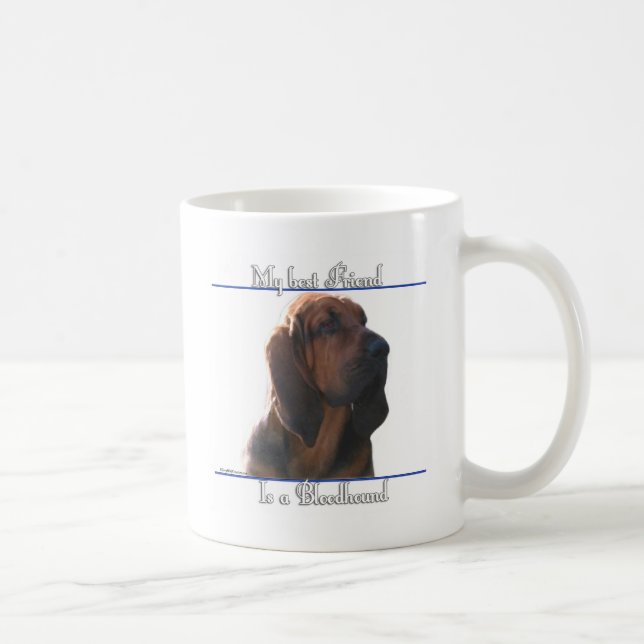 Blodhund Bästa vän; Blodhund-gåvor;  Kaffemugg (Höger)