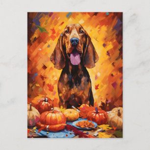 Blodhund Höst Tacksgiving Vykort