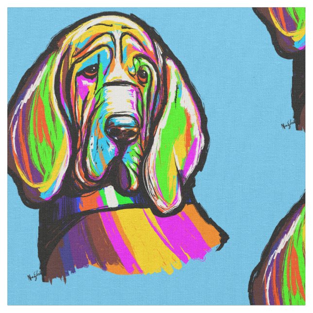 blodhund tyg (Närbild)