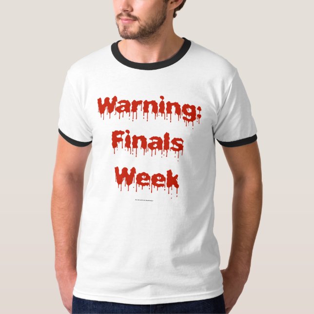 Blodig finalvecka t-shirt (Framsida)