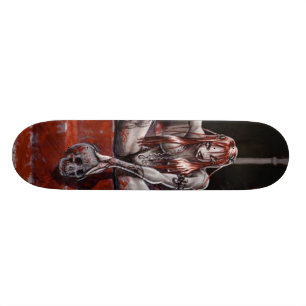 Blodig flicka skateboard bräda 21,5 cm