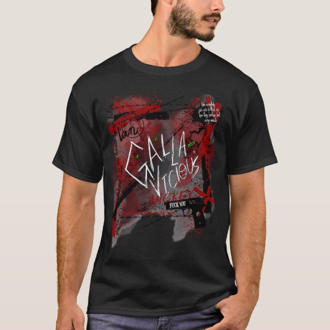 Blodig Gallavich-design T Shirt (Framsida)