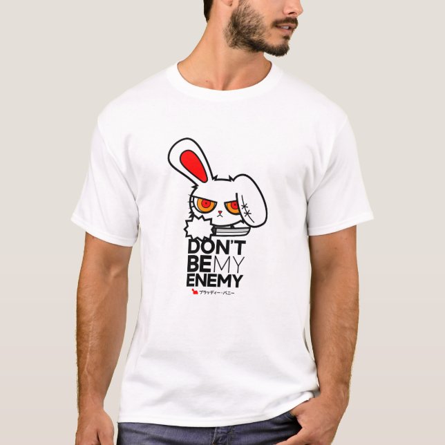 Blodig kanin min fiende 1 tee (Framsida)