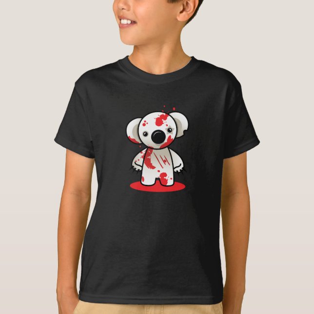 blodig koalautslagsplats t-shirt (Framsida)