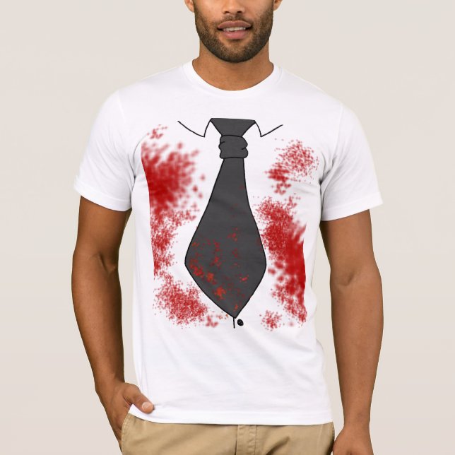 Blodig skjorta t-shirt (Framsida)