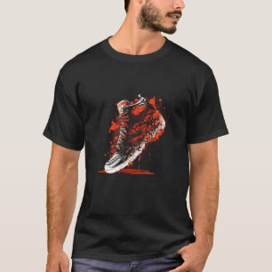 Blodig sniaker t shirt