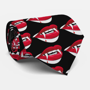 Blodig vampyrmun och huggtänder kusliga Halloween Slips