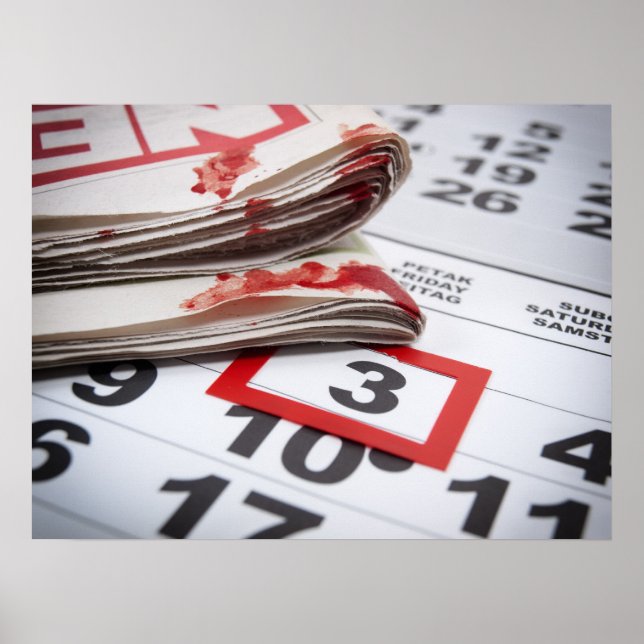 Blodig världsdag för pressfrihet poster (Framsidan)