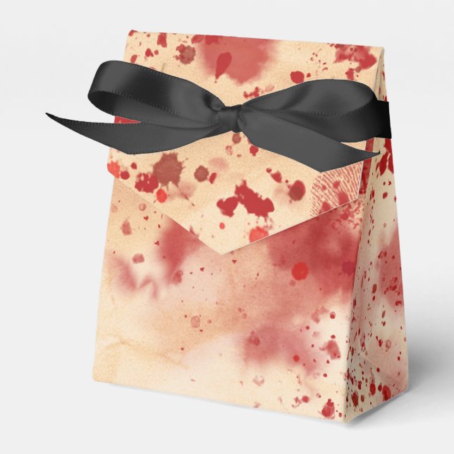 Blodig Vintage Pappers Halloween Gotisk Fest Presentaskar (Framsidan Sidan)