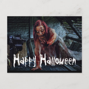 Blodig Zombie Vykort