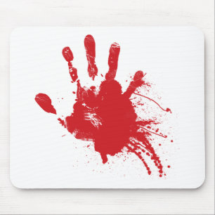 Blodiga Handprint Z Musmatta