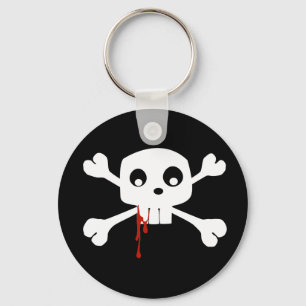 Blodiga Jolly Roger Keychain Nyckelring