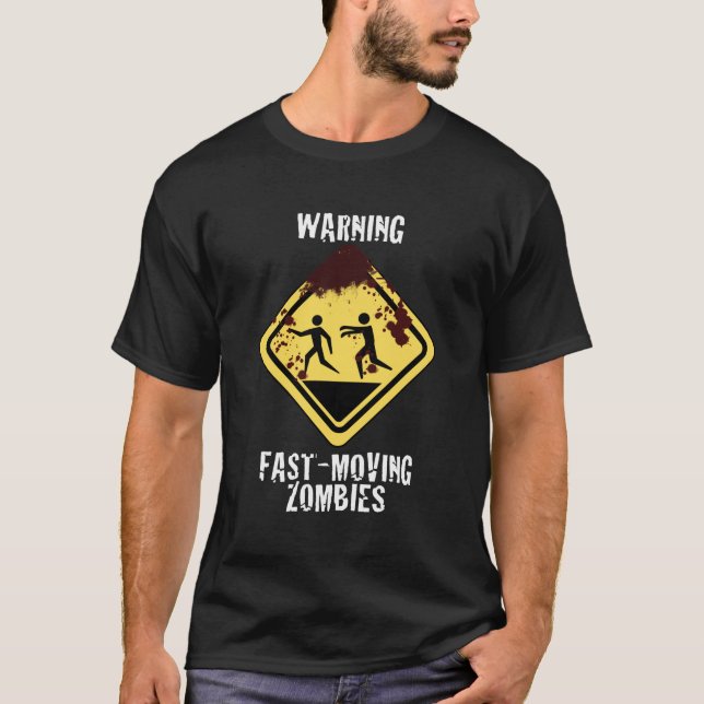 Blodigt fasta den röra Zombiesskjortan Tee (Framsida)
