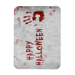 Blodigt handavtryck Halloween Magnet