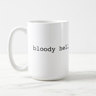Blodigt helvete - brittisk slang kaffemugg