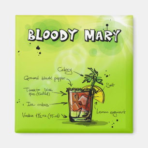 Blodigt Mary recept - coctailgåva Magnet
