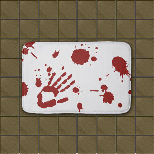 Blodigt räcka den blod Splattered badmattan Badrumsmatta