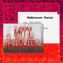 Blodinbjudan till Nedfläckaden Happy halloween