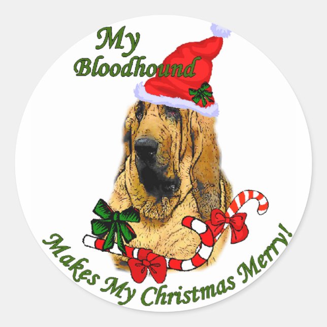 Blodjudets julklappar runt klistermärke (Framsida)