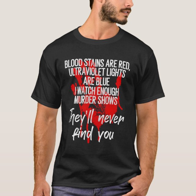 Blodkärl är röd ultraviolett Ljus är blå T Shirt (Framsida)