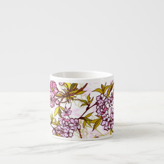 Blodkärl Blommar Mönster  Espressomugg