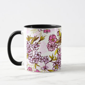 Blodkärl Blommar Mönster  Mugg