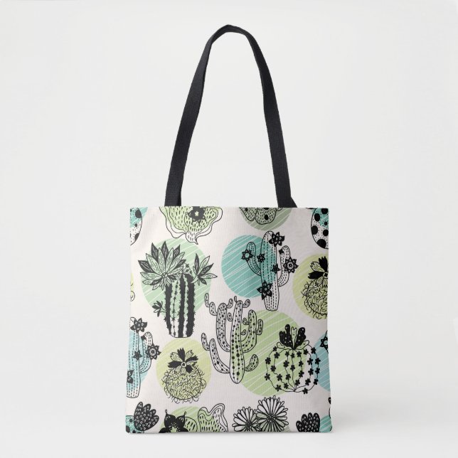 Blodkärl: Hand-Drawn Seamless Charm Tygkasse (Framsida)