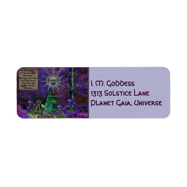 Blodkärl Returadress Etikett (Framsidan)