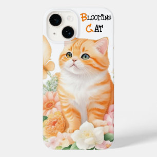 Blodkatt: Orange av Elegant och Vitt i Bloom
