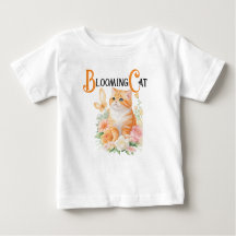 Blodkatt: Orange av Elegant och Vitt i Bloom
