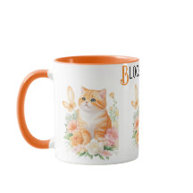 "Blodkatt: Orange och vit Blommar Underland