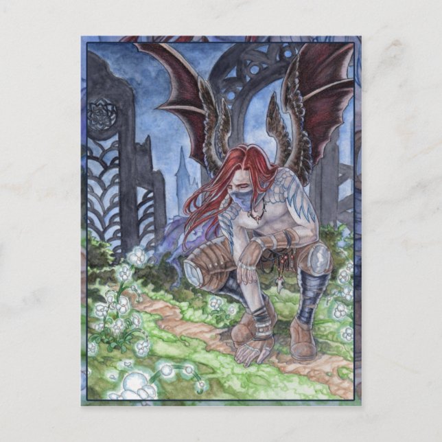 Blodkort för natten vykort (Framsida)