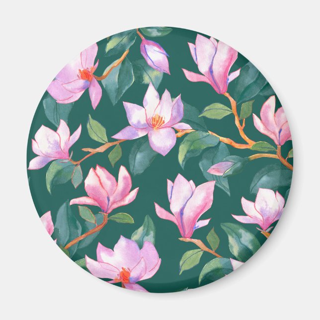 Blodmagnolia Magnet (Framsidan)
