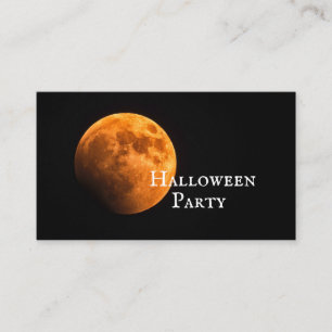 Blodmåne, Halloweenfest Biljett Inbjudan