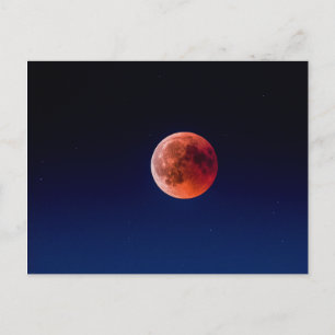 Blodmåne Lunar Förmörkelse (Schweiz) vykort