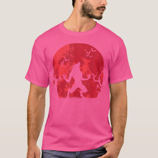 Blodmåne Varulv Fullmåne Halloween Varulv T Shirt