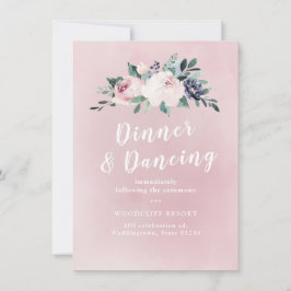 Blodmottagning för botaniska blommigtar inbjudningar